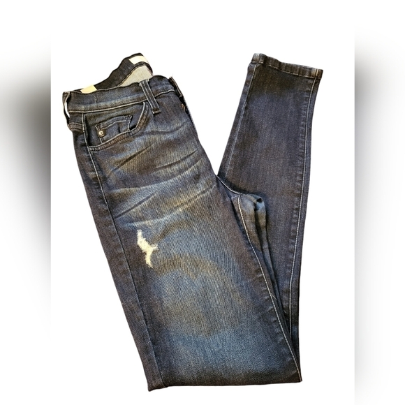 KanCan W7 27 USA distressed blue jeans style Estilo - Picture 8 of 14